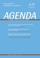 Agenda a journal of policy analysis and reform.