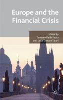 Europe and the financial crisis