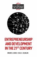 Entrepreneurship and development in the 21st century /