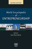 World encyclopedia of entrepreneurship /