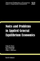Notes and problems in applied general equilibrium economics /