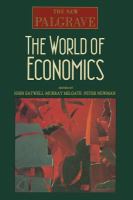 The world of economics : the New Palgrave /