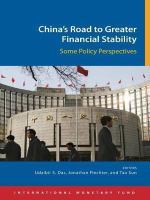 China's road to greater financial stability some policy perspectives /