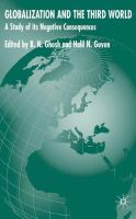 Globalization and the Third World a study of negative consequences /