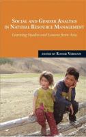 Social and gender analysis in natural resource management learning studies and lessons from Asia /