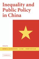 Inequality and public policy in China /