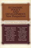 Economic policy and development : new perspectives /