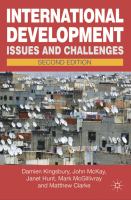 International development : issues and challenges /