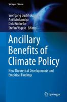 Ancillary Benefits of Climate Policy New Theoretical Developments and Empirical Findings /