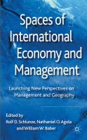 Spaces of international economy and management launching new perspectives on management and geography /