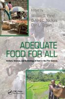 Adequate food for all culture, science, and technology of food in the 21st century /