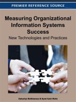 Measuring organization information systems success : new technologies and practices /