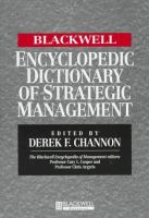 The Blackwell encyclopedic dictionary of strategic management /