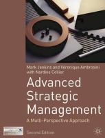 Advanced strategic management : a multi-perspective approach /