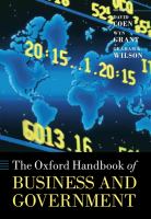 The Oxford handbook of business and government /