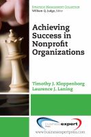 Achieving success in nonprofit organizations