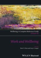 Work and wellbeing /