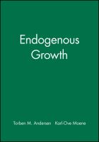 Endogenous growth /