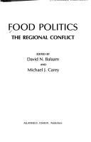 Food politics : the regional conflict /