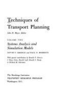 Techniques of transport planning /