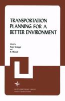 Transportation planning for a better environment /