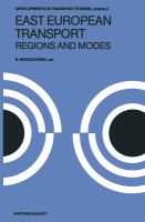 East European transport : regions and modes /