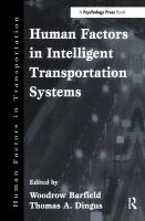 Human factors in intelligent transportation systems /