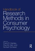 Handbook of research methods in consumer psychology /