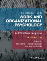 An introduction to work and organizational psychology : an international perspective /