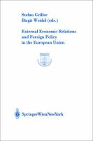 External economic relations and foreign policy in the European Union /