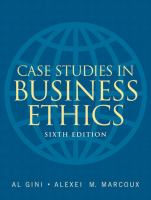 Case studies in business ethics /