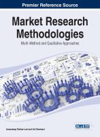 Market research methodologies : multi-method and qualitative approaches /
