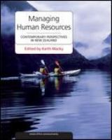 Managing human resources : contemporary perspectives in New Zealand /