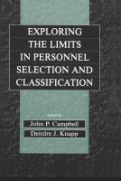 Exploring the limits of personnel selection and classification