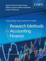 Research methods for accounting and finance : a guide to writing your dissertation /