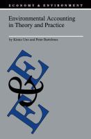 Environmental accounting in theory and practice /