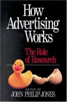 How advertising works : the role of research /