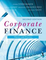 Corporate finance theory and practice /