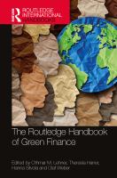 The Routledge handbook of green finance /