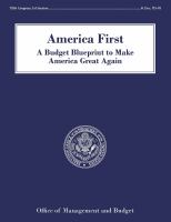 America first : a budget blueprint to make America great again /