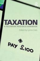Taxation : a fieldwork research handbook /
