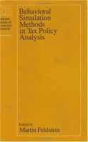 Behavioral simulation methods in tax policy analysis