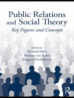Public relations and social theory key figures and concepts /