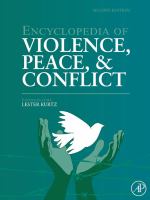 Encyclopedia of violence, peace, & conflict