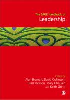 The SAGE handbook of leadership /