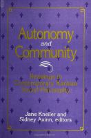 Autonomy and community : readings in contemporary Kantian social philosophy /