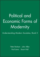 Political and economic forms of modernity /