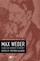 Max Weber : readings and commentary on modernity /