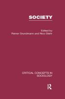 Society : critical concepts in sociology /