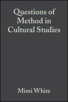 Questions of method in cultural studies /